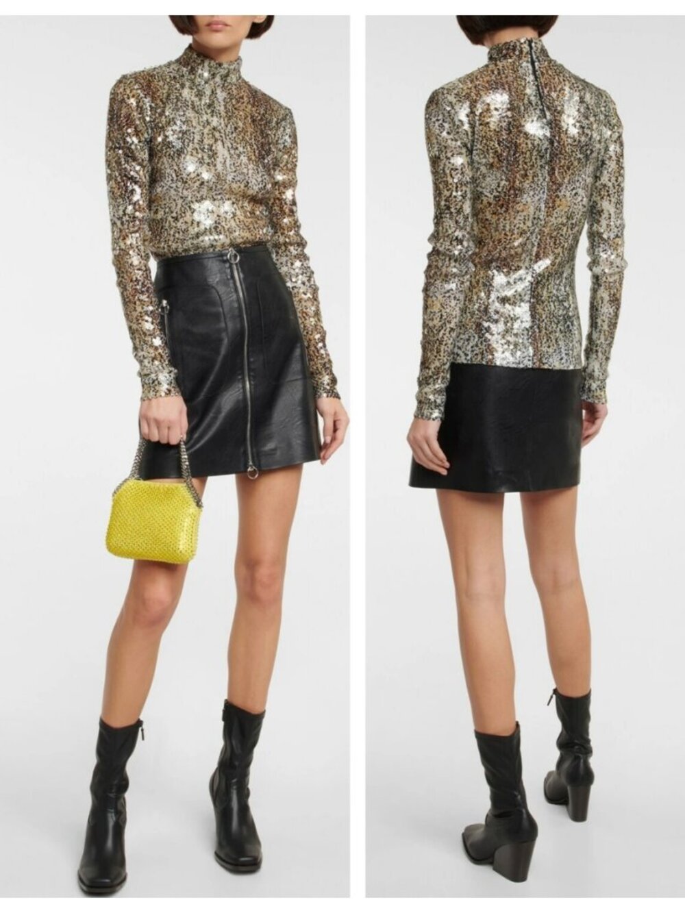 Stella McCartney Sequined Mockneck Top